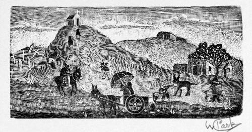 Untitled (People going to a chapel on the hill)