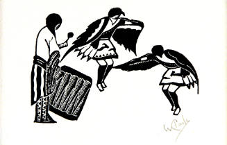 Untitled (Eagle Dancers and Indian drummer)