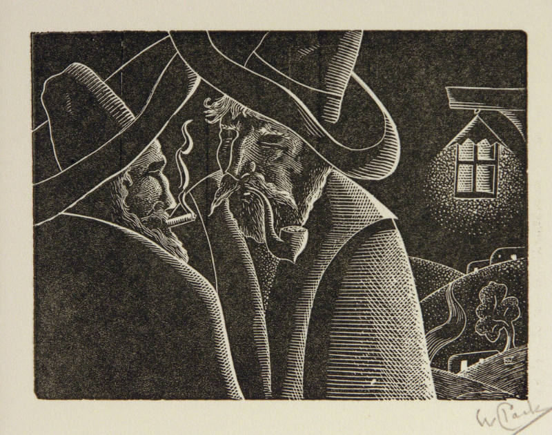 Untitled (Men talking and smoking)