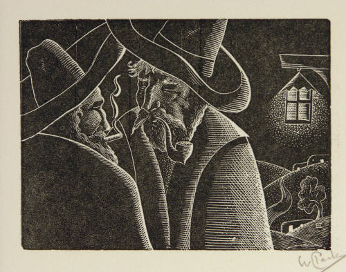 Untitled (Men talking and smoking)