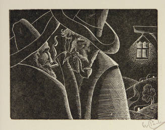 Untitled (Men talking and smoking)