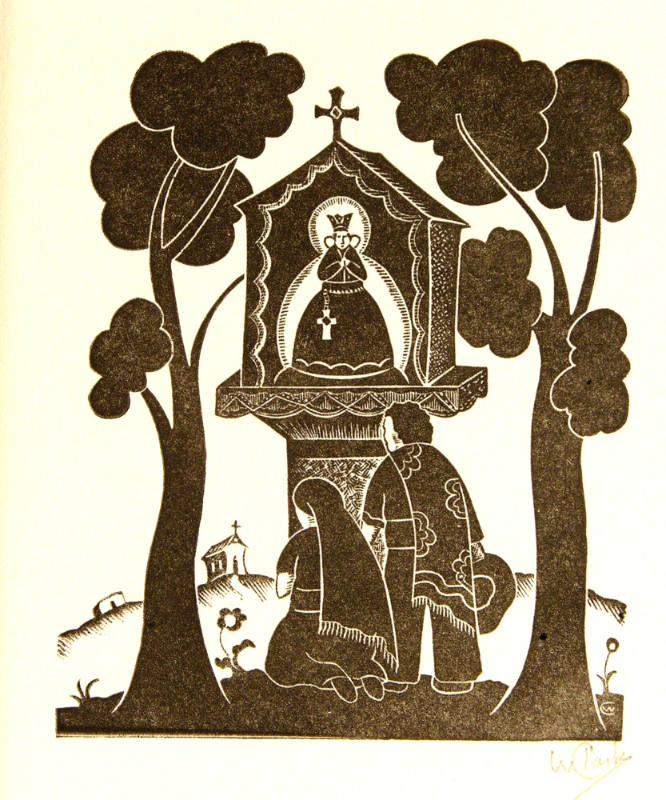 Untitled (Couple praying at a roadside shrine)