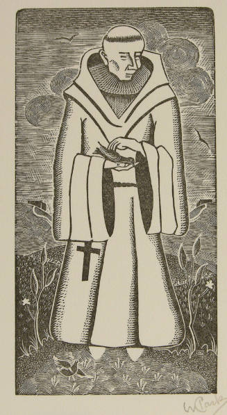 Untitled (Franciscan feeding the birds)