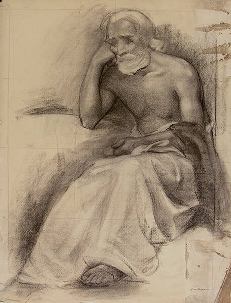 Sketch for mural "The Apotheosis of St. Francis"