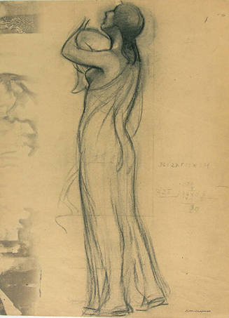 Sketch for mural "The Apotheosis of St. Francis"