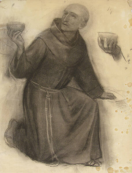 Sketch for mural "The Apotheosis of St. Francis"