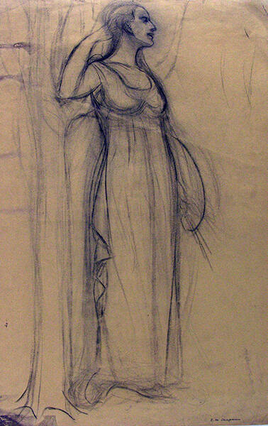 Sketch for mural "The Apotheosis of St. Francis"