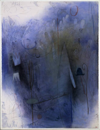 Emmi Whitehorse, Afloat #956, 1993, oil chalk on paper mounted on canvas, 51 x 39 1/2 x 1 in. C…