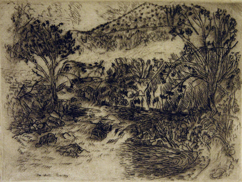 Santa Fe River (from the Portfolio of Ten Etchings Made in New Mexico)