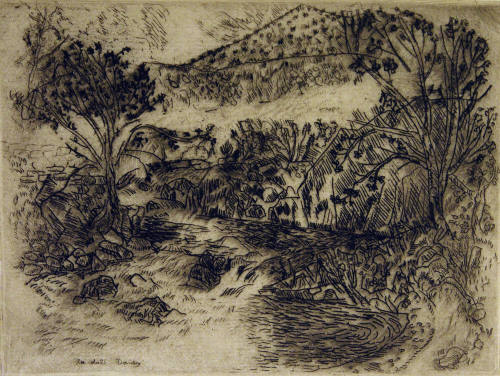 Santa Fe River (from the Portfolio of Ten Etchings Made in New Mexico)