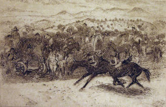 Horse Race (from the Portfolio of Ten Etchings Made in New Mexico)