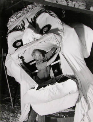 Ernest Knee, Will Shuster, Zozobra, 1947, gelatin silver print, 13 1/2 × 10 3/8 in. Collection …
