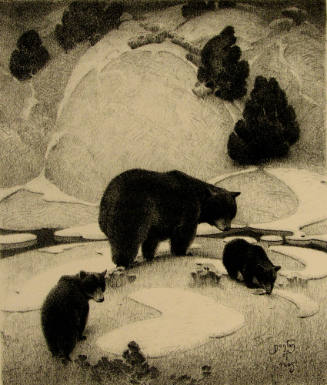 The Mountain Mother, Black Bear and Cubs (from the series Heart of the West)