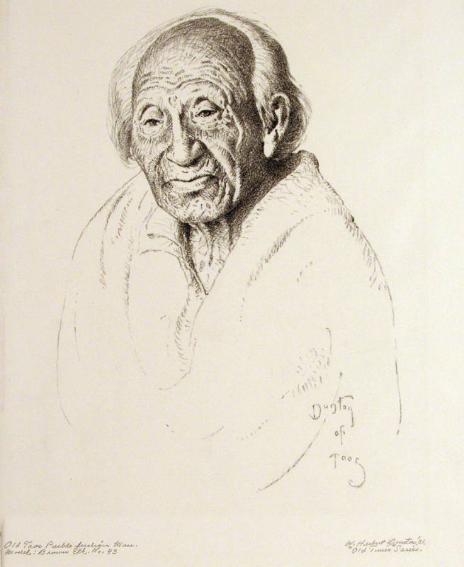 Old Taos Pueblo Indian Man