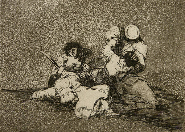 Las Mugeres Tan Valor (from the series Disaster of War, Plate 4, 3rd edition)