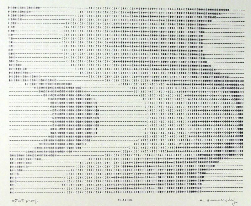Frederick Hammersley, CLAIROL, #70, 1969 (Artist proof), from the series of #1-#72, computer‐ge…