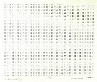 Frederick Hammersley, HICCUP, #69, 1969, (Artist proof), from the series of #1-#72, computer‐ge…