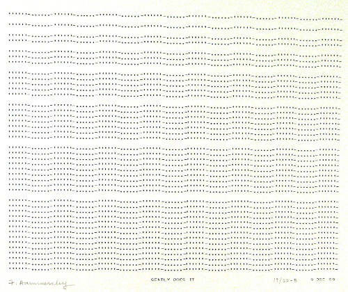 Frederick Hammersley, GENTLY DOES IT, #68, 1969, (10/20-B), from the series of #1-#72, computer…
