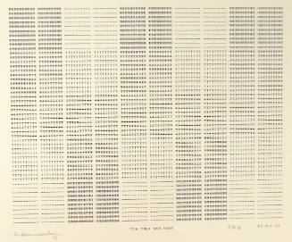 Frederick Hammersley, TEA TALK AND NINE, #64, 1969, (9/9B), from the series of #1-#72, computer…