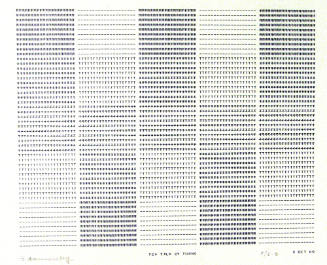 Frederick Hammersley, TEA TALK BY TURNS, #63, 1969, (5/5-B), from the series of #1-#72, compute…