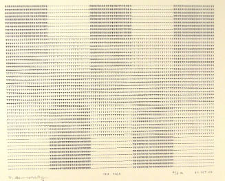 Frederick Hammersley, TEA TALK, #61, 1969, (4/4B), from the series of #1-#72, computer‐generate…