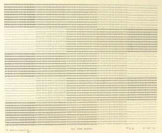 Frederick Hammersley, TEA TIME ACROSS, #59, 1969, (4/4B), from the series of #1-#72, computer‐g…