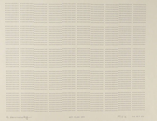 Frederick Hammersley, NOT FLAR OFF, #58, 1969, (15/15B), from the series of #1-#72, computer‐ge…