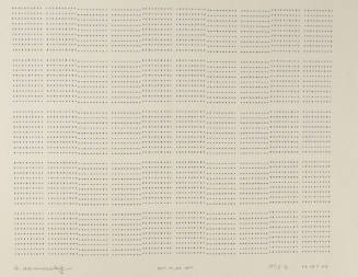Frederick Hammersley, NOT FLAR OFF, #58, 1969, (15/15B), from the series of #1-#72, computer‐ge…