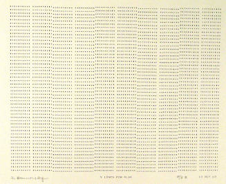 Frederick Hammersley, 5 LINES FOR FLAR, #57, 1969, (5/5B), from the series of #1-#72, computer‐…