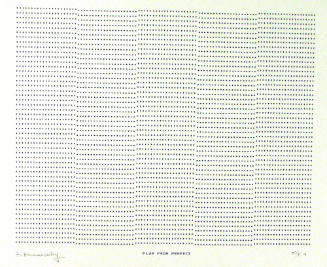 Frederick Hammersley, FLAR FROM PERFECT, #56, 1969, (5/5a), from the series of #1-#72, computer…
