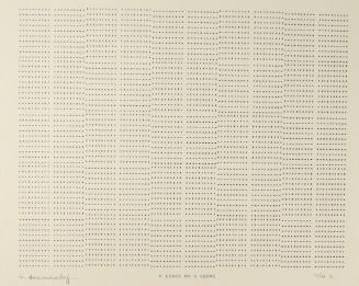 Frederick Hammersley, 5 LINES ON 5 SEEMS, #55, 1969, (10/10a), from the series of #1-#72, compu…
