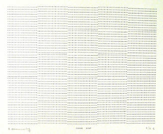 Frederick Hammersley, SEEMS AINT, #54, 1969, (11/11a), from the series of #1-#72, computer‐gene…