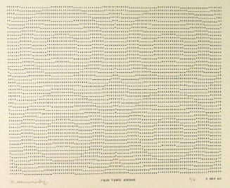 Frederick Hammersley, FOUR TIMES AROUND, #53, 1969, (8/9), from the series of #1-#72, computer‐…