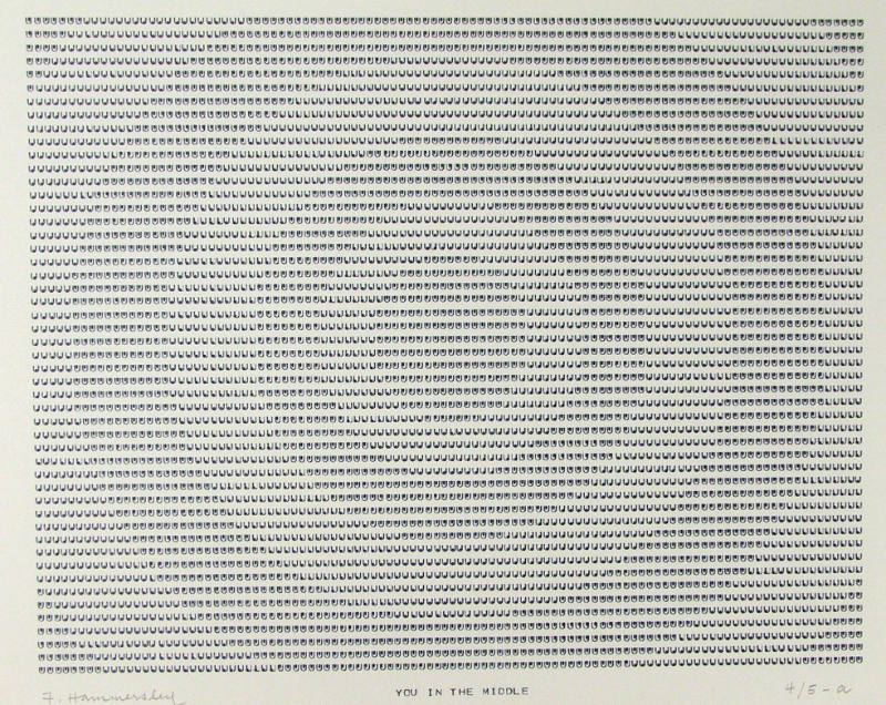 Frederick Hammersley, YOU IN THE MIDDLE, #46, 1969, (4/5-a), from the series of #1-#72, compute…