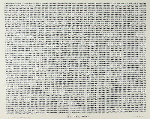 Frederick Hammersley, YOU IN THE MIDDLE, #46, 1969, (4/5-a), from the series of #1-#72, compute…