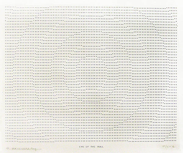 Frederick Hammersley, EYE OF THE BULL, #45, 1969, (10/11-a), from the series of #1-#72, compute…