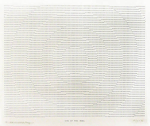 Frederick Hammersley, EYE OF THE BULL, #45, 1969, (10/11-a), from the series of #1-#72, compute…