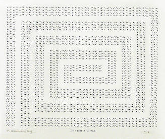 Frederick Hammersley, UP TIGHT A LITTLE, #44, 1969, (4/4a), from the series of #1-#72, computer…