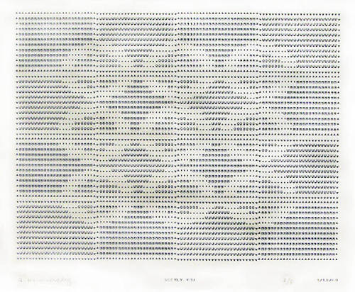 Frederick Hammersley, SEEMINGLY YOU, #42, 1969, (8/8), from the series of #1-#72, computer‐gene…