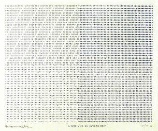 Frederick Hammersley, A GOOD LINE IS HARD TO BEAT, #41, 1969, (12/15a), from the series of #1-#…