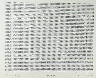 Frederick Hammersley, DO YOU ZEE, #37, 1969, (7/7-B), from the series of #1-#72, computer‐gener…