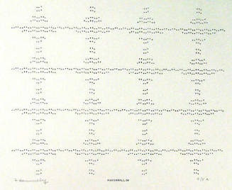 Frederick Hammersley, MARSHMALLOW, #33, 1969, (5/5a), from the series of #1-#72, computer‐gener…