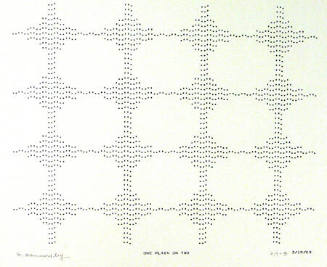 Frederick Hammersley, ONE PLAIN ON TWO, #32, 1969, (6/7-B), from the series of #1-#72, computer…