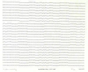 Frederick Hammersley, SLEEPING PILL IT'S NOT, #27, 1969, (12/12), from the series of #1-#72, co…