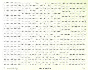 Frederick Hammersley, HALF A BUFFERIN, #26, 1969 (6/6), from the series of #1-#72, computer‐gen…