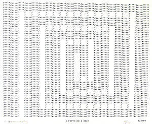 Frederick Hammersley, A FIFTH ON A MAZE, #24, 1969, (10/10), from the series of #1-#72, compute…