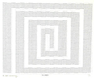 Frederick Hammersley, TO AMAZE, #23, 1969, (6/6), from the series of #1-#72, computer‐generated…