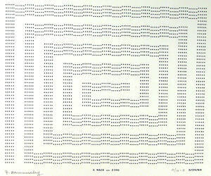 Frederick Hammersley, A MAZE .. ZING, #22, 1969, (10/10-B), from the series of #1-#72, computer…