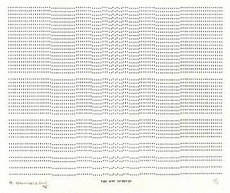 Frederick Hammersley, TWO WAY STRETCH, #21, 1969, (7/7), from the series of #1-#72, computer‐ge…