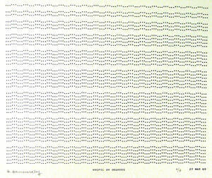Frederick Hammersley, MYOPIC BY DEGREES, #20, 1969, (4/4), from the series of #1-#72, computer‐…